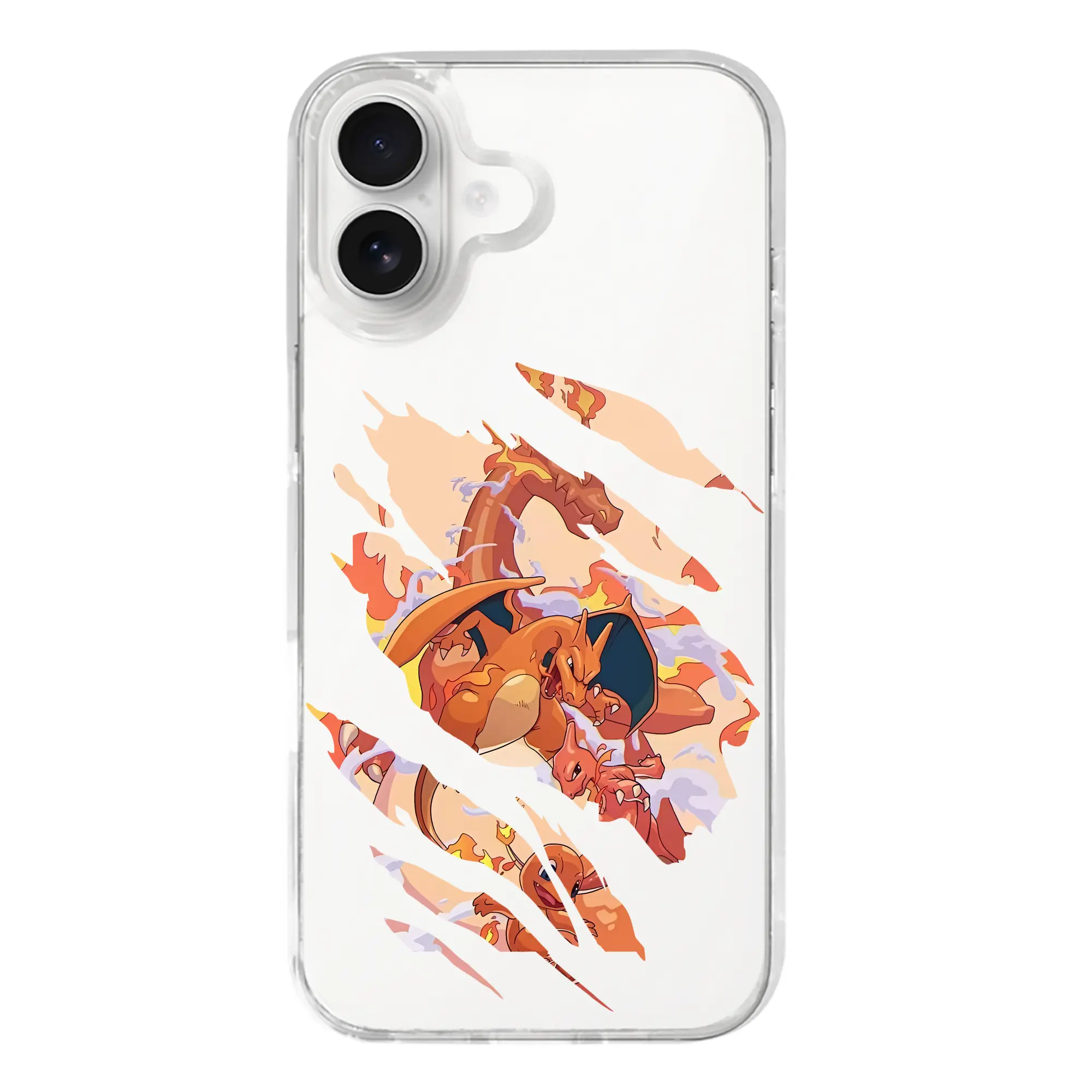 ポケモン グッズ,リザードン - iPhone 17シリーズ 透明スマホケース – 薄型・耐衝撃・精密フィット保護カバー